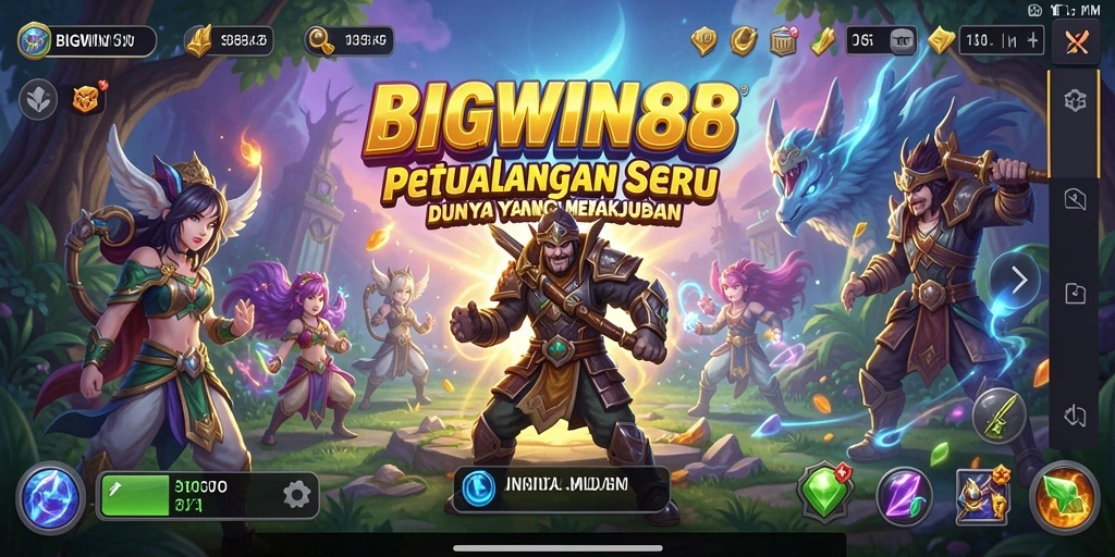 Screenshot BIGWIN88 menampilkan aksi petualangan yang seru.