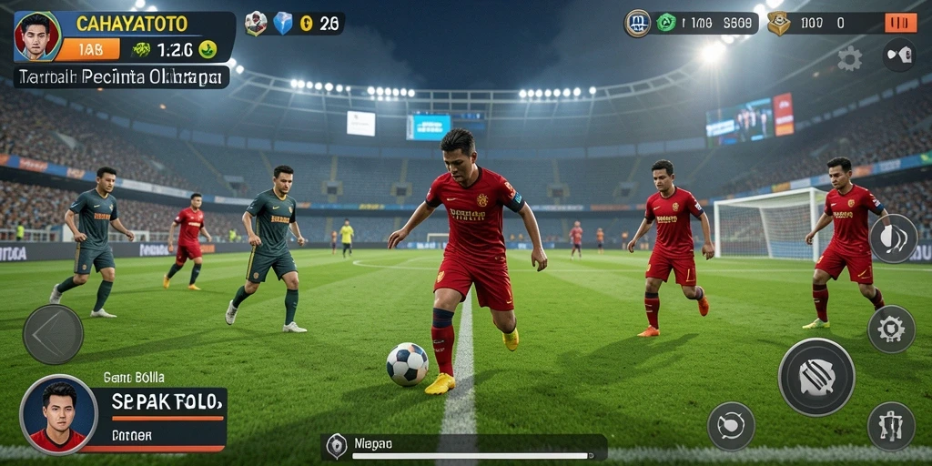 Tampilan gameplay seru dari CAHAYATOTO dengan aksinya di lapangan.
