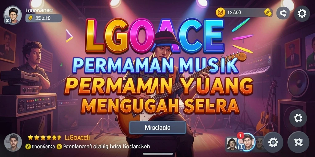 Tampilan gameplay menarik dari LGOACE yang penuh dengan musik.